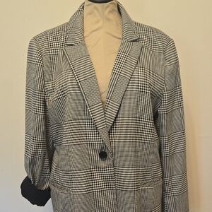 Houndstooth Blazer XL Womens